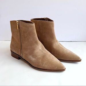 Sole Society Leather Pointed Toe Boot